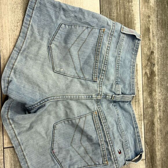 Tommy Hilfiger Vintage Side Snap Jean Shorts Women’s Size 12 - Picture 10 of 11
